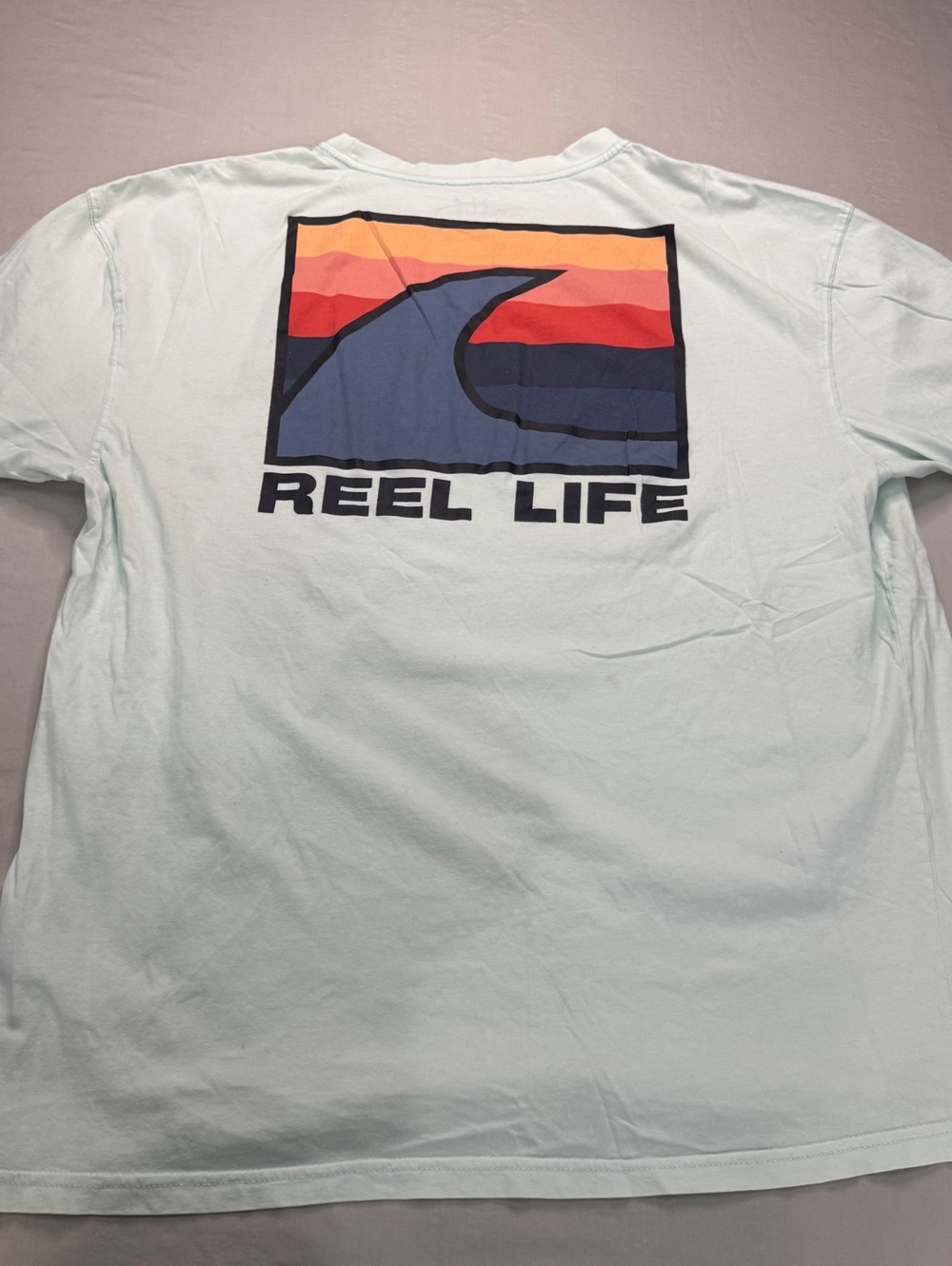 Reel Life Men’s 2XL Fishing Graphic T Shirt Sailfish Reel Life Fishing